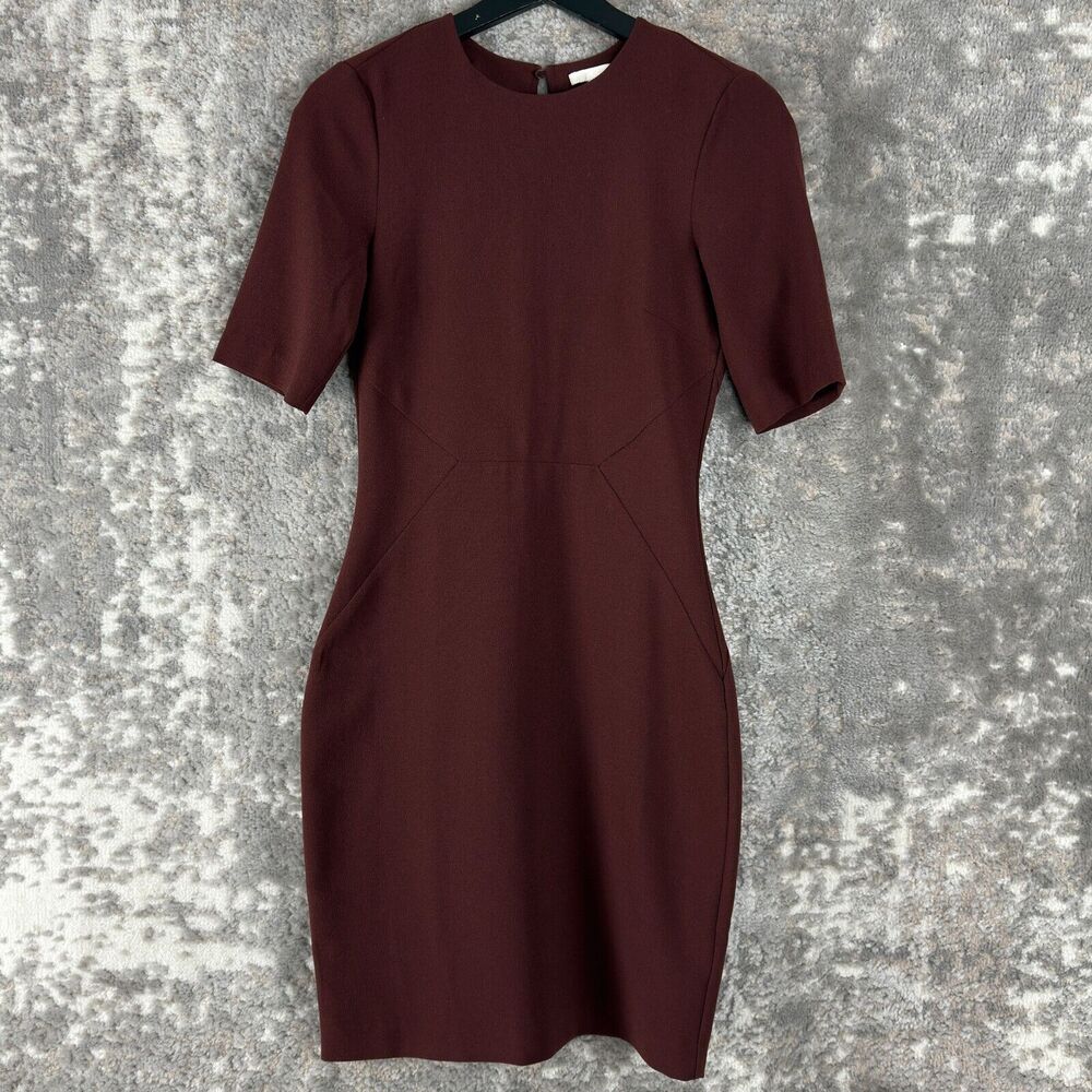 H&M Burgundy Mini Dress